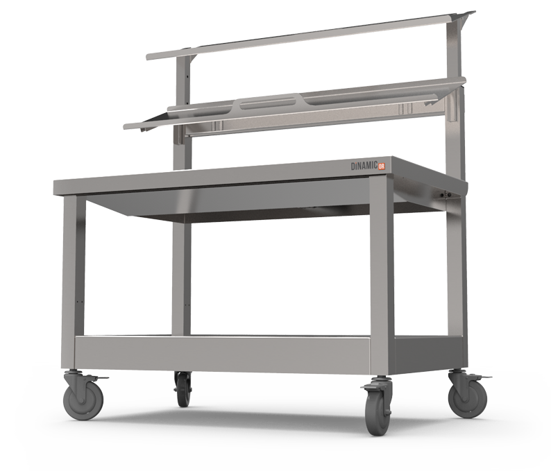 DinamicOR Adjustable Back Table - Stainless Steel